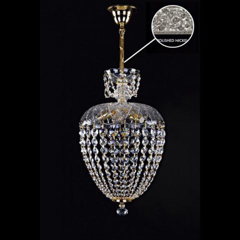 Подвесной светильник Art Glass VIVIEN II. CHAIN NICKEL CE