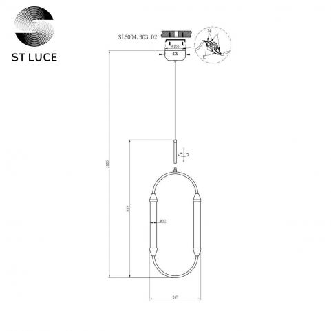 ST Luce Подвесной светильник ST-Luce Olbia SL6004.303.02