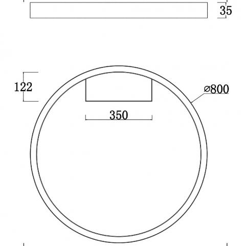 Потолочный светильник Maytoni Rim  MOD058CL-L50BSK