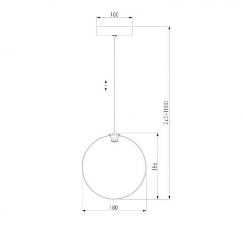 Подвесной светильник Eurosvet Wonder 50230/1 LED прозрачный