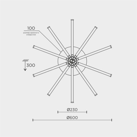 Потолочный светильник Modelight MDL.9371 3000-6000K с пультом MDL.9371.600CL WH