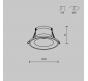 Точечный светильник Maytoni Technical Downlight Spark DL094-GU10-W